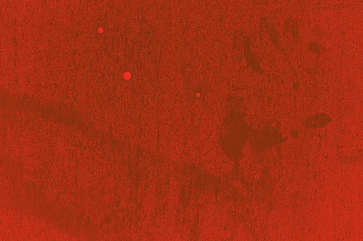 A mancha me apavorou